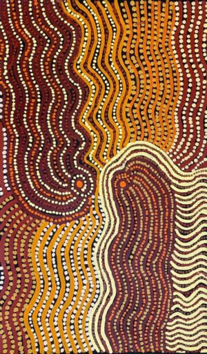 Kungkarrangkalpa (Seven Sisters) - Painting - Maimie Nginytja Butler