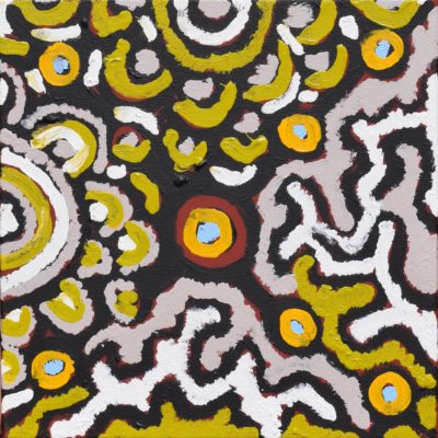 Minyma collecting bush food - Painting - Barbara Lane