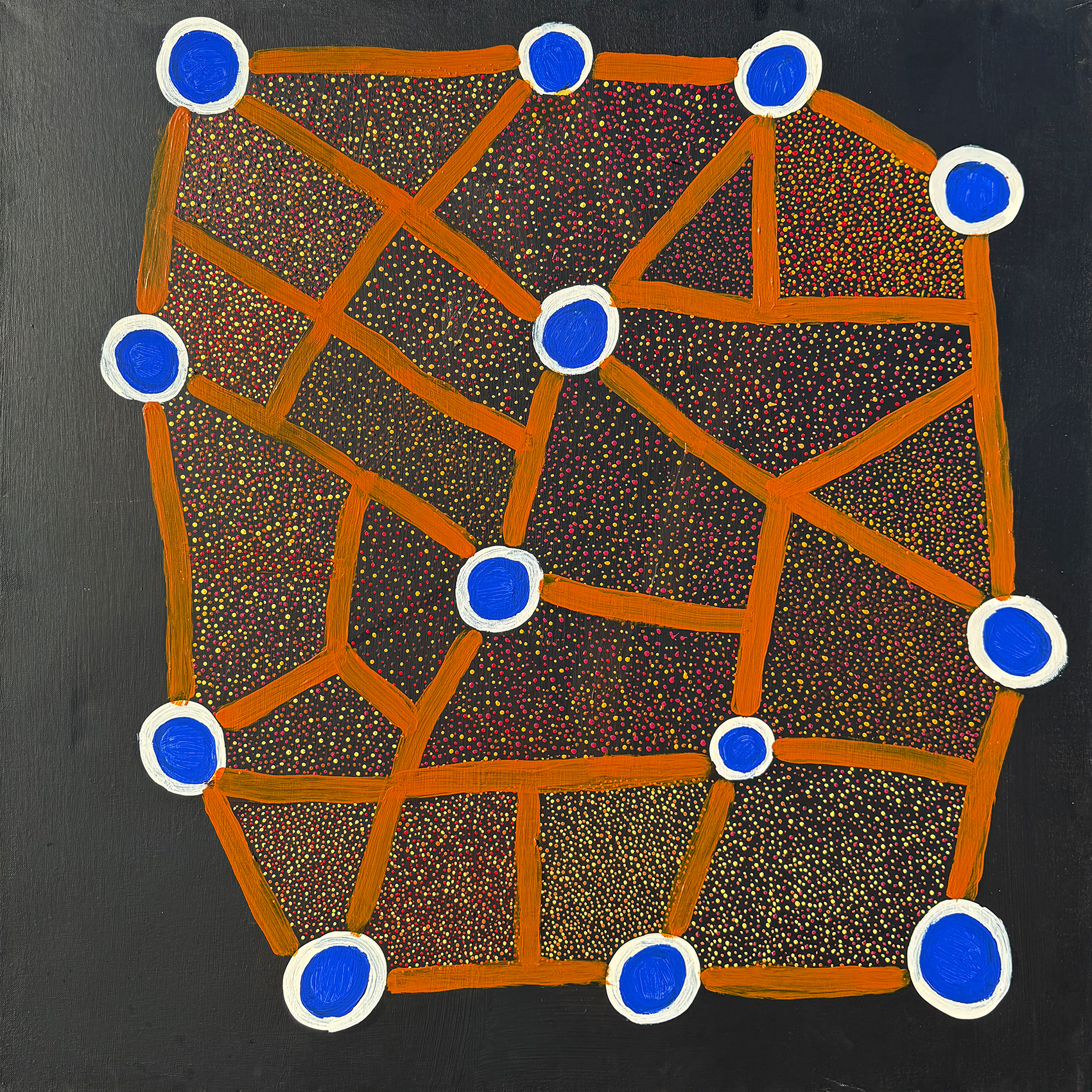 Kungkarrangkalpa (Seven Sisters) - Painting - Paula Sarkaway Lyons