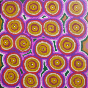 Emus eating quandongs - Painting - Barbara Lane