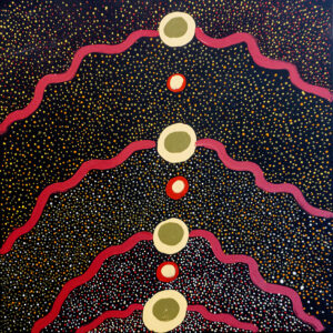 Kungkarrangkalpa (Seven Sisters) - Painting - Paula Sarkaway Lyons