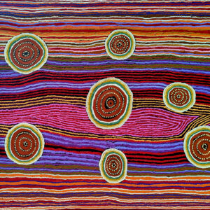 Kungkarrangkalpa (Seven Sisters) - Kuru Ala - Painting - Jennifer Nginyaka Mitchell