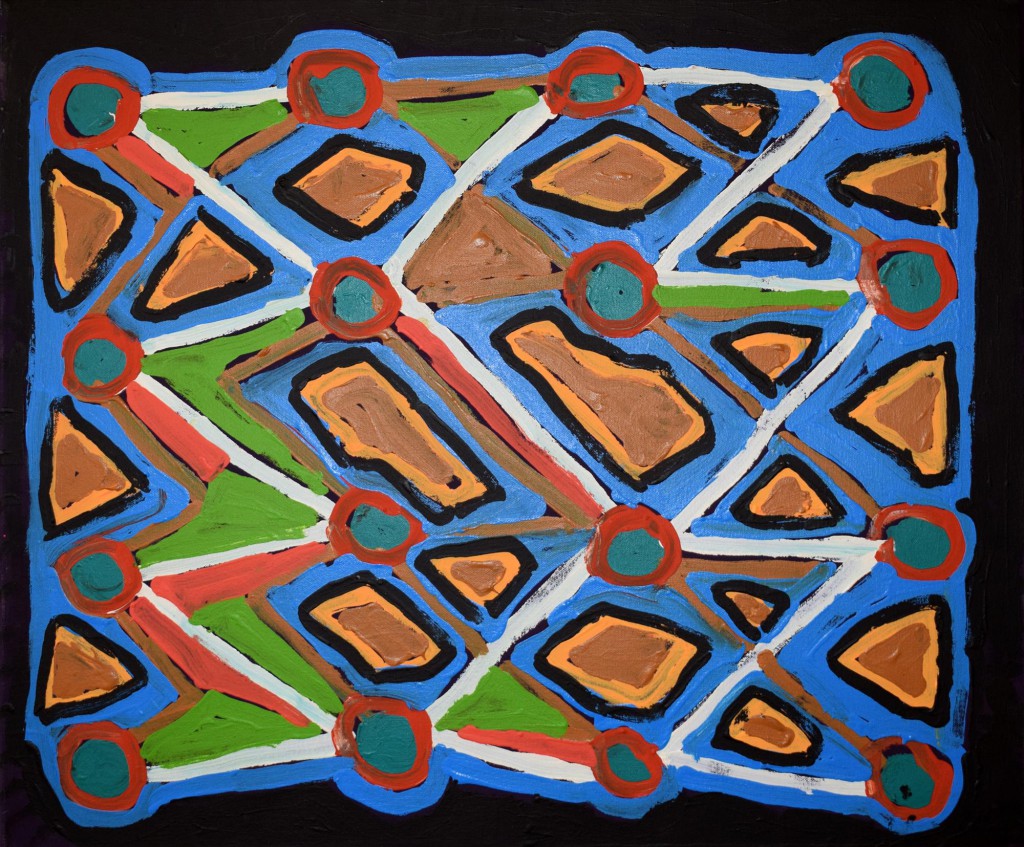 Claypans - Painting - Nora Nyutjanka Davidson