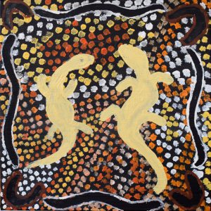 Wati kutjara - The goanna men - Painting - Craig Morrison