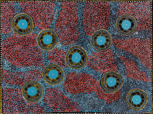 Kapi Tjukurla (Tjukurla Rock holes) - Painting - Heather Watson