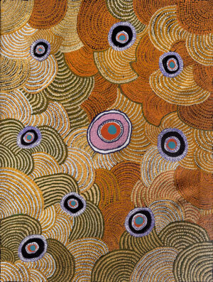 Rockholes Nora Davidson - Painting - Nora Nyutjanka Davidson