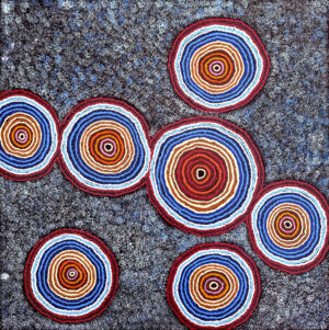 Kungkarrangkalpa (Seven Sisters) - Painting - Jennifer Nginyaka Mitchell
