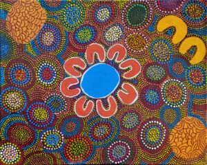 Kungkarrangkalpa (Seven Sisters) - Painting - Paula Sarkaway Lyons