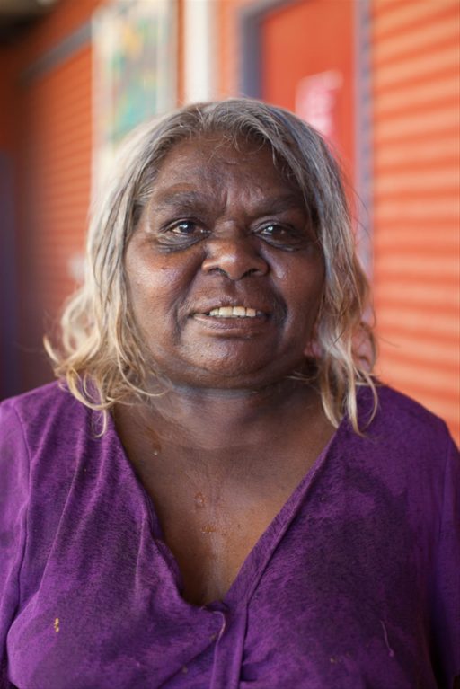 Anawari Inpiti Mitchell Portrait of Aboriginal Artist Anawari Inpiti Mitchell
