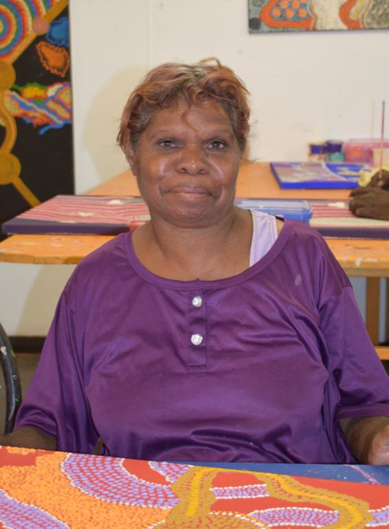 Portrait of Aboriginal Artist Janet Nuyunkanya Lane