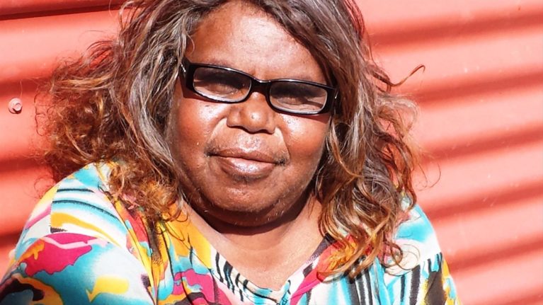Janet Nyunmitji Forbes Portrait of Aboriginal Artist Janet Nyunmitji Forbes