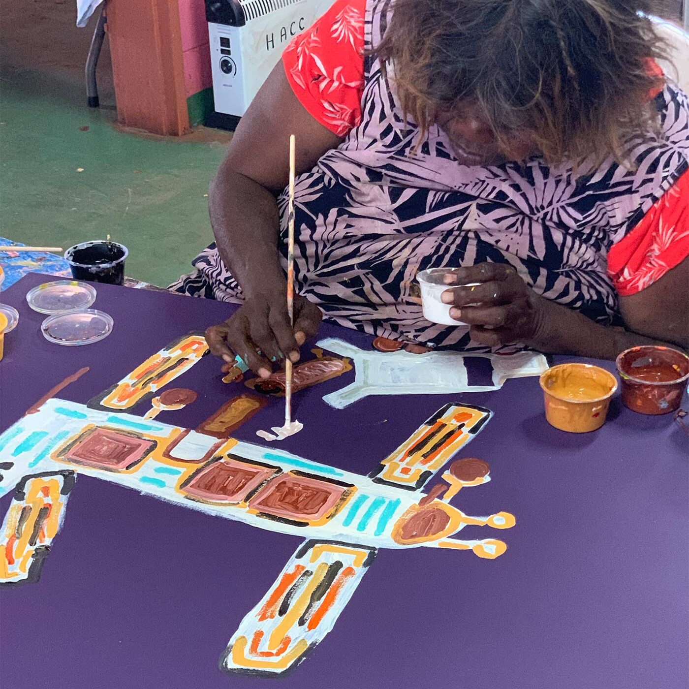 Mantamaru Artist Painting