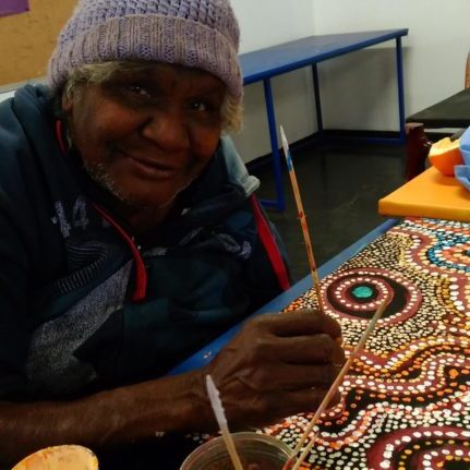 Portrait of Aboriginal Artist Manyitjanu Lennon