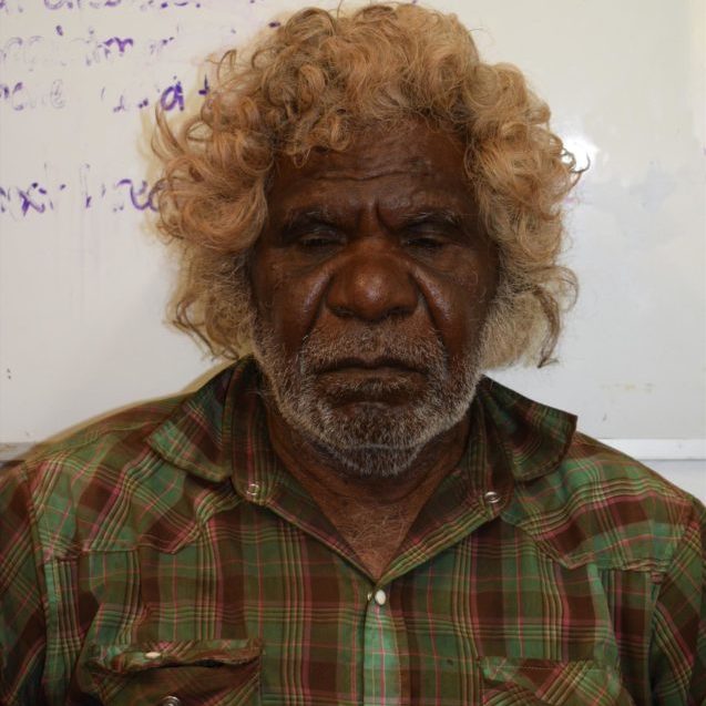 Portrait of Aboriginal Artist Robert Muntjanytji Woods