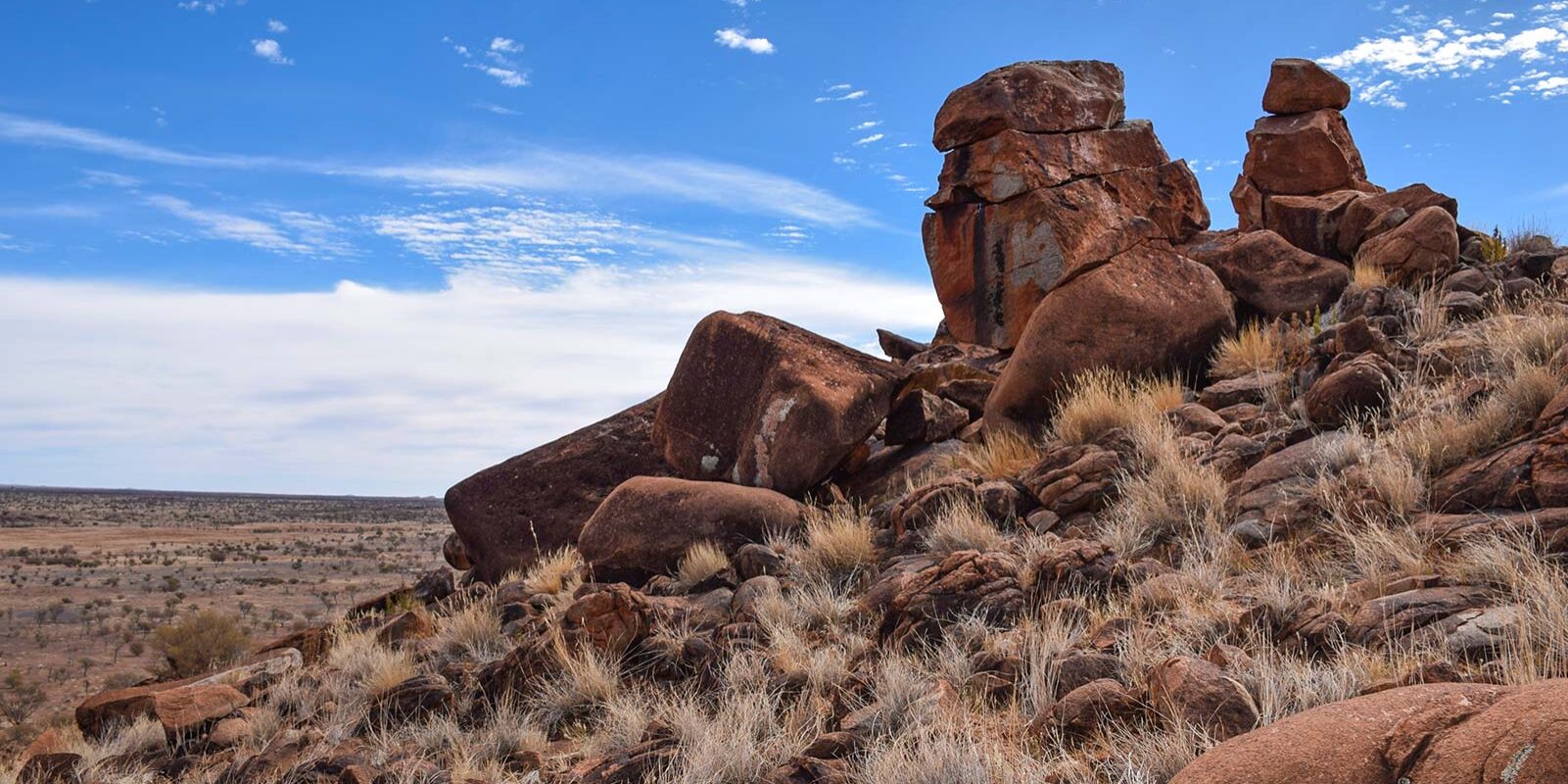 Tjitji kutjarra (two boys) who turn to stone is a story from Mantamaru